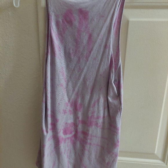 Obey Pink Tie Dye Racerback Tank Top - Picture 2 of 5